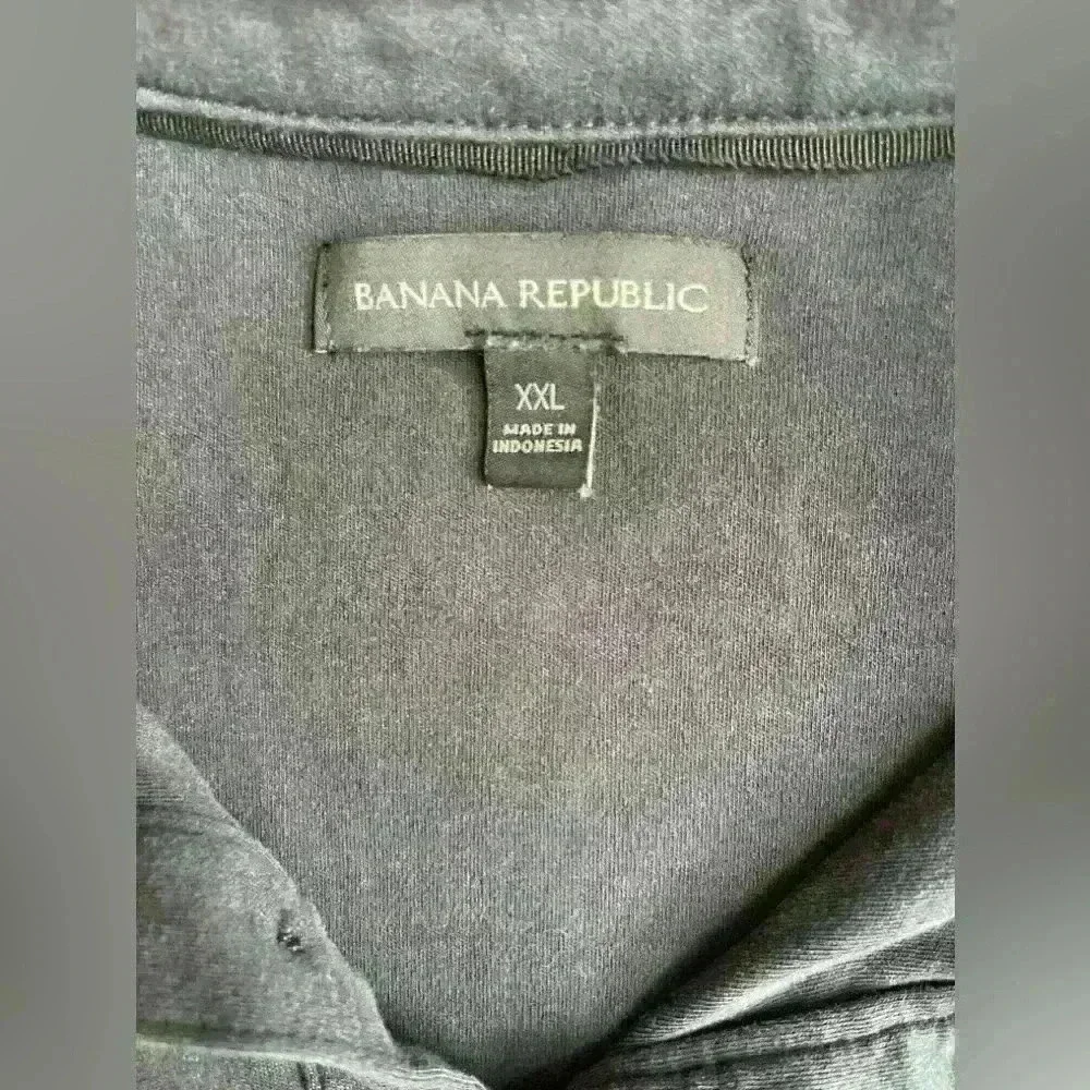Banana Republic Polo Shirt Luxe Touch Mens Performance Short Sleeve Top XXL